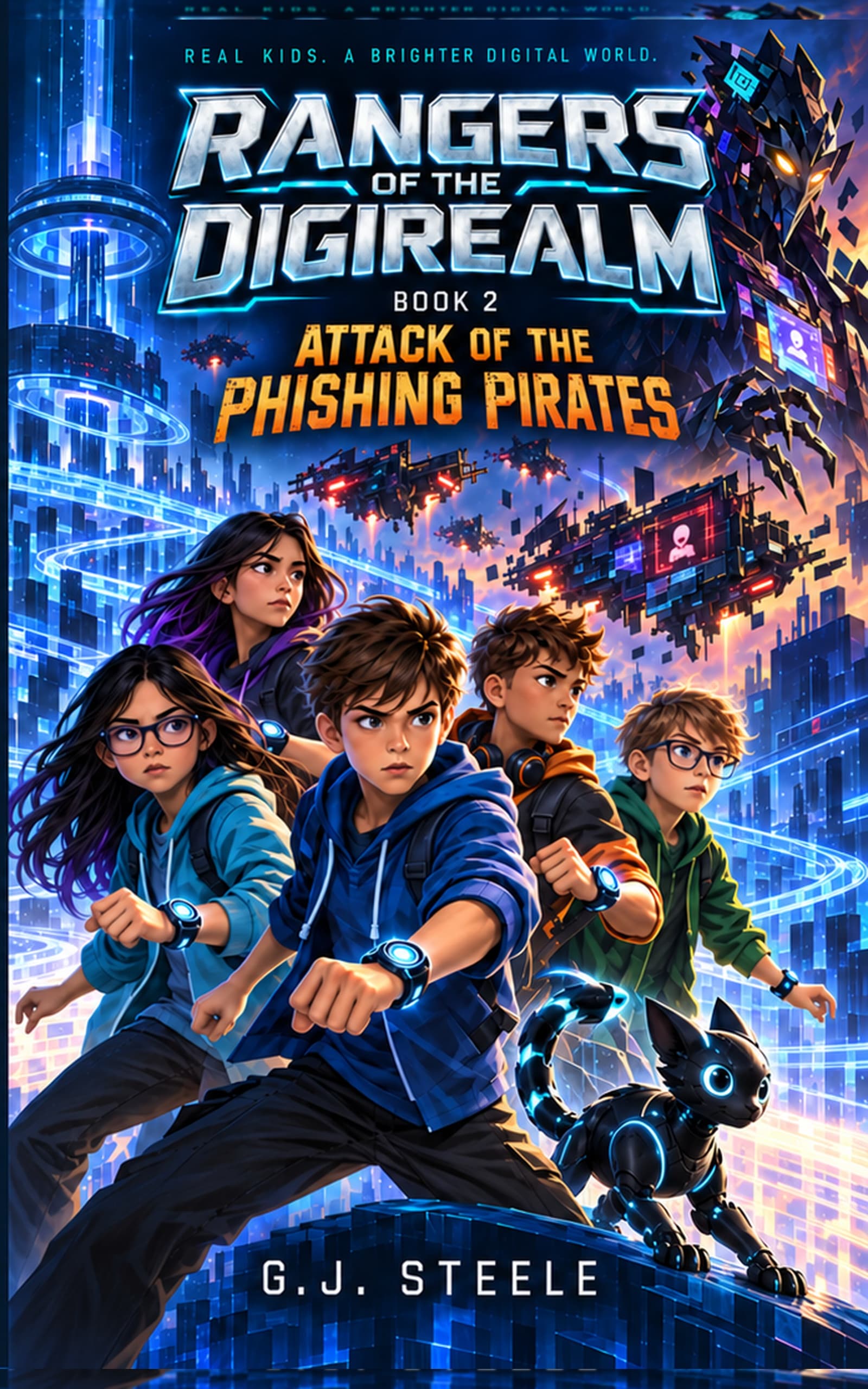 Rangers of the DigiRealm Book 2: Attack of the Phishing Pirates
